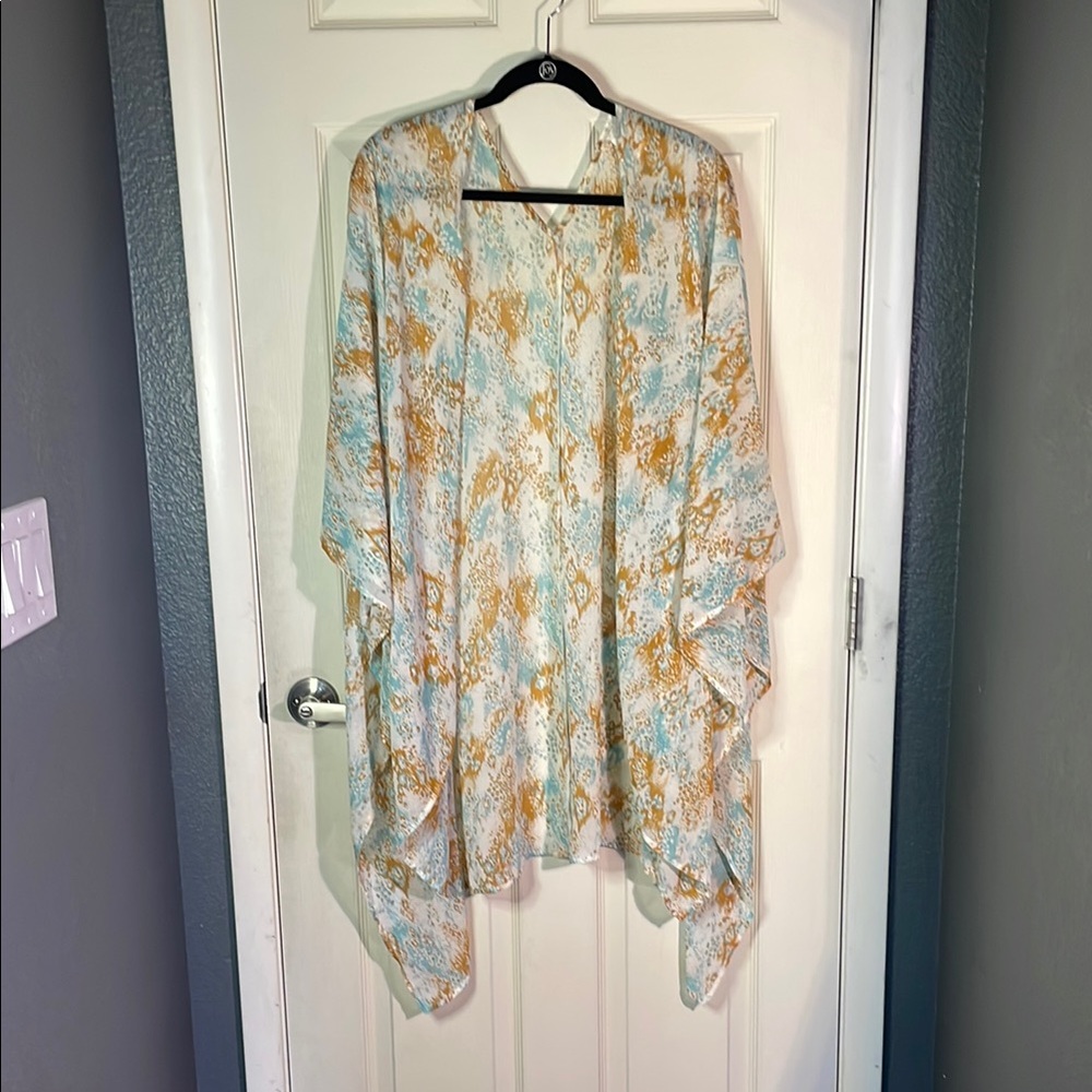 Chic Soul When You Land Kimono - Aqua